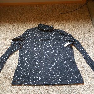 Black & White Patterned Turtleneck- NWT